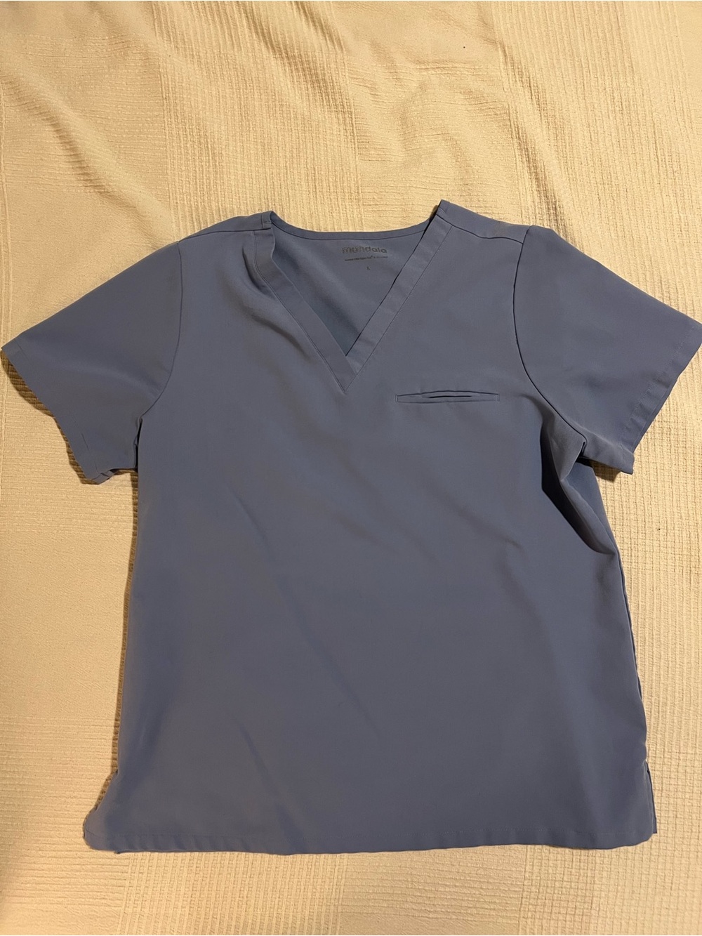 Mandala Periwinkle One Pocket Top Large Scrubs